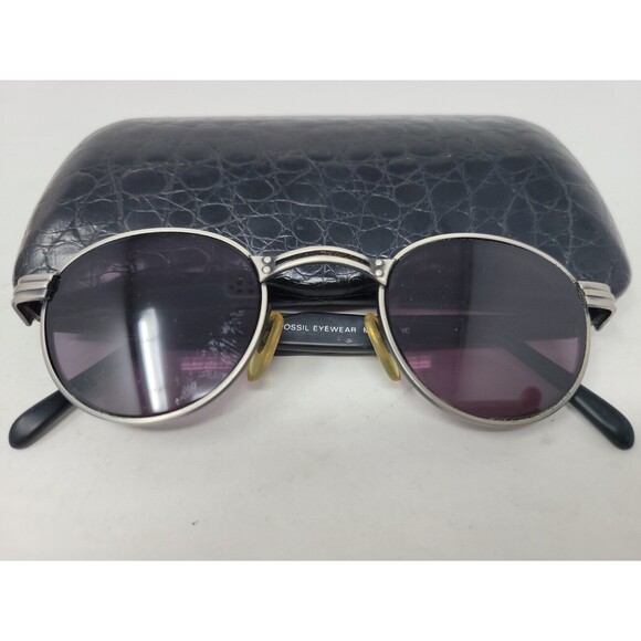 Fossil MACH ONE Vtg Sunglasses/Eyeglasses Frames 45[]24-135MM Round MS3007ASM - Picture 1 of 10